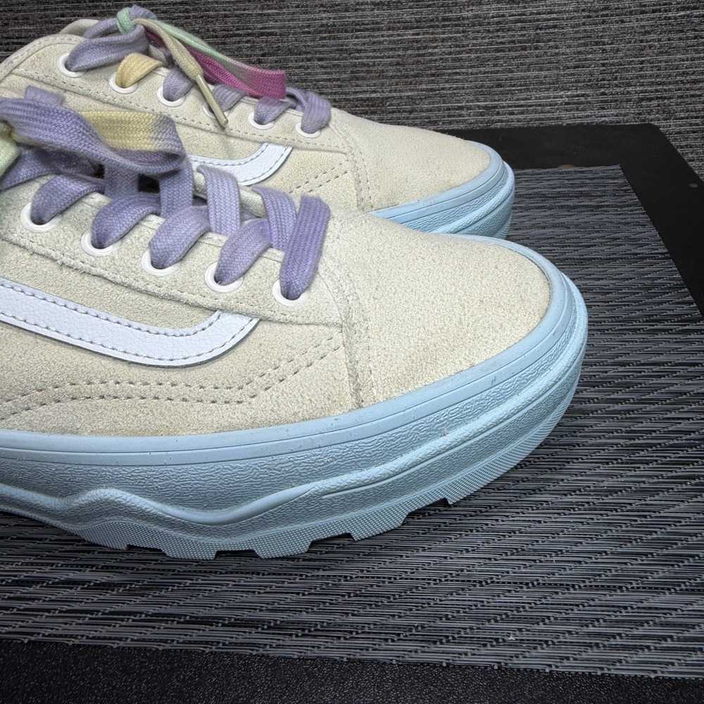 Vans Sneakers Women 9 Cream Old Skool Sententry WC Platform Pastel Lug Sole - Picture 8 of 15